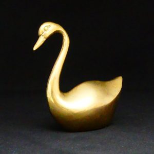 Vintage Brass Swan | Mariska Meijers Amsterdam