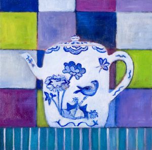 Delft Blue Teapot limited edition screen print